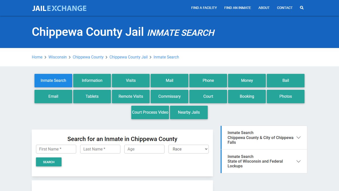 Chippewa County Jail, WI Inmate Search: Roster & Mugshots